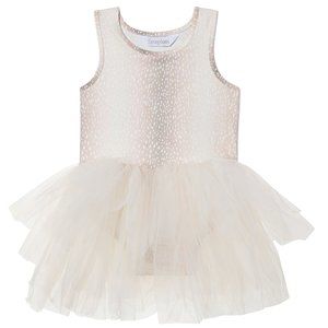 Authentic iloveplum Fawn Suede Print BAE Tutu Dress